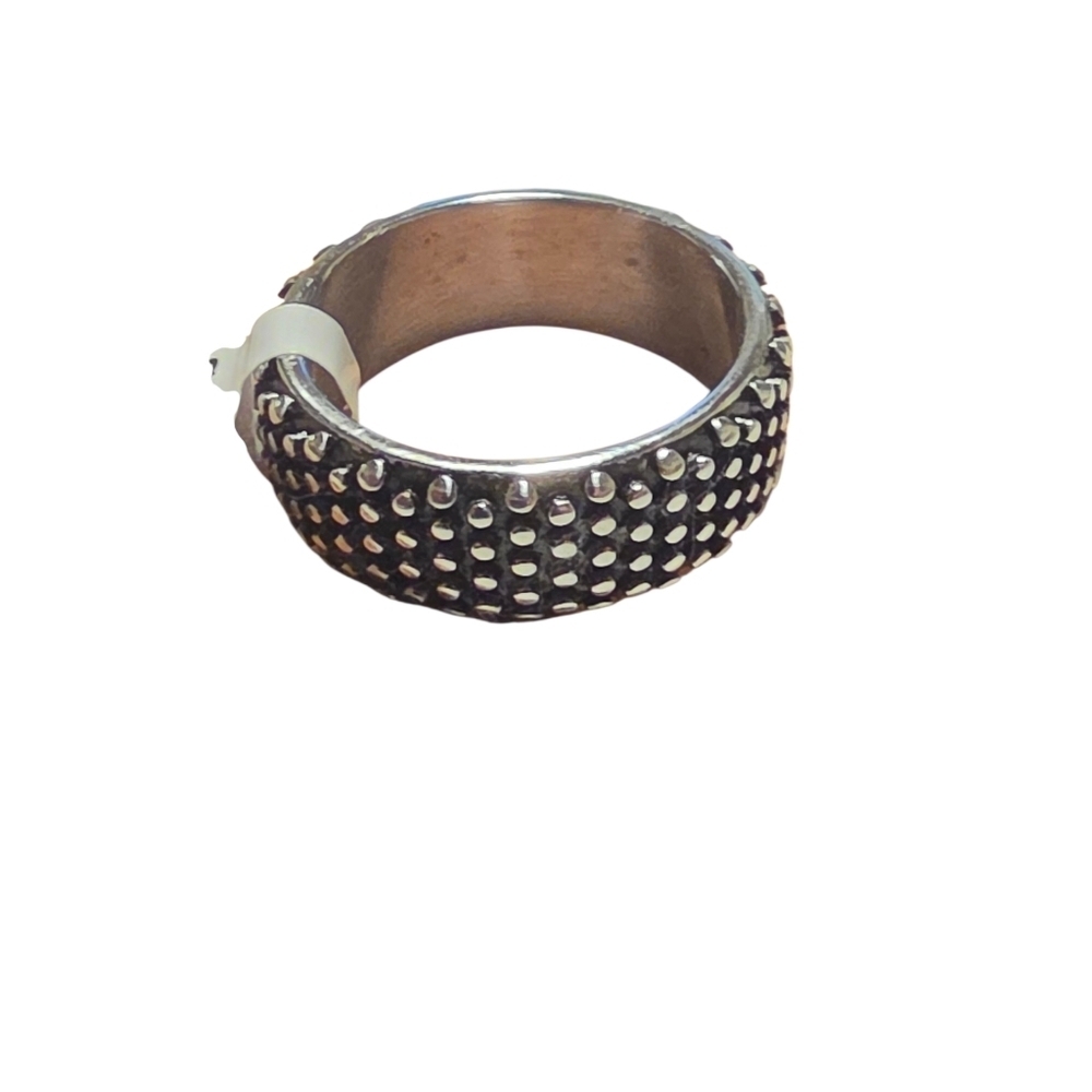 New Stainless Steel Textured Ring Size 12 - Picture 3 of 4